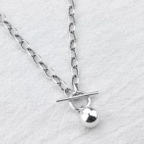 20” NEW 925 STERLING SILVER ROUND BEAD NECKLACE, NICE NECKLACE, CUTE NECKLACE - Picture 6 of 6